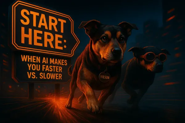 Start Here: When AI Makes You Faster vs. Slower